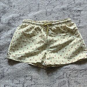 Yellow Gingham Cherry 🍒 Shorts